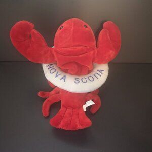 Wishpets Red Lobster "Rollin" Stuffed Puppet w/ White Preserver & NS Embroidered